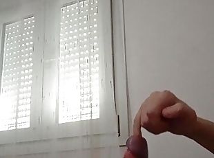 Stepmom orders me to masturbate otherwise she will fuck me with a s...