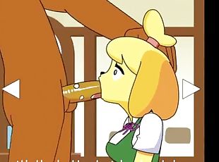 Isabelle gives the major a blowjob