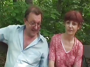 amateur, mature, hardcore, couple, forêt