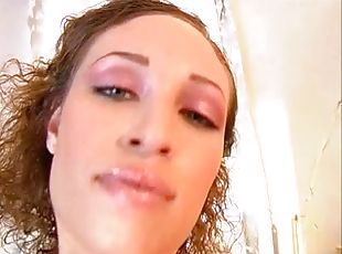 Coed babe loves the taste of a dick & being fucked silly