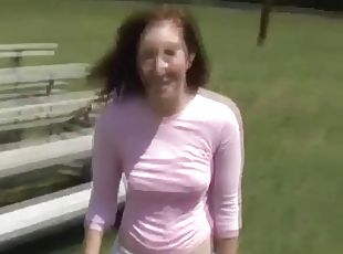 September Scott dancing in a naughty softcore outfit
