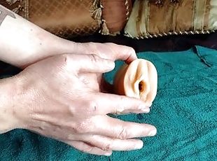 Sexy fun with my Julia Ann MILF pussy stroker toy - huge cumshot at...