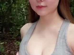 TOUCHING BOOBS IN THE NATURE - ONLYFANS @msbreewc