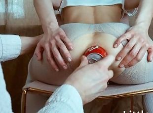 I love stretching my huge hole. In this video, a can of Coca-Cola f...