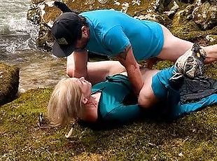Pawg Ventures Outside for a Public Waterfall Hike and Finds a Bed o...