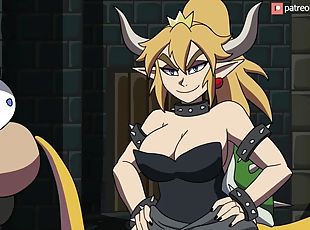 Bowsette and Mario - up