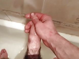 bad, masturbation, orgasm, kvinnligt-sprut, amatör, cumshot, avrunkning, dusch, ensam