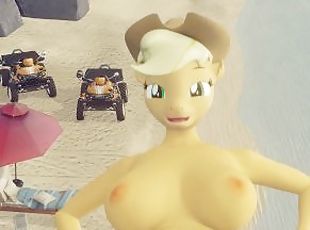 Guy fucks Applejack in a misioner pose Creampie MLP My Little Pony ...