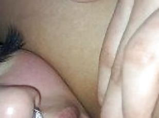 My dick in young latina pussy while native sits on her face so she ...