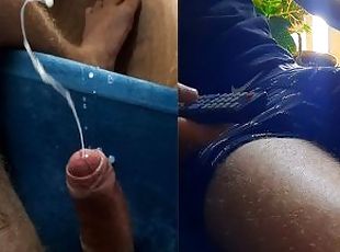 paroasa, masturbare-masturbation, jet-de-sperma, picioare, sperma, sperma-sperm, masiv, solo, pula