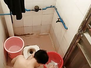 asiatisk, far, onani, bøsse, sort, småfed, ung-18, webcam, solo, kinesisk