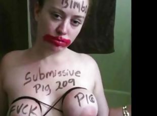 I am a natural born whore and a submissive pig. no matter how heavi...