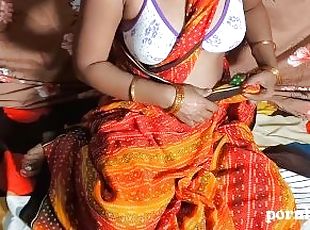 Sister-in-law dressed in a saree and hit her full ass bhabhi ki ???...