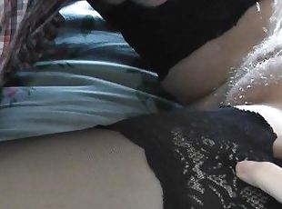 The best squirt. Squirting. Lover masturbates pussy MILF, fingering...