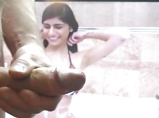 Try not to cum challenge game Mia Khalifa - Cock hero cum challenge - almost Failed Romainbigdad