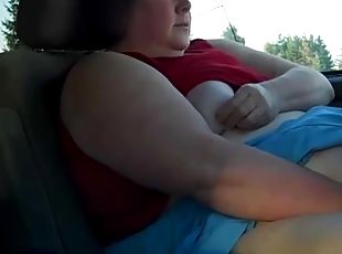 Ssbbw Slut Masturbates In Her Car