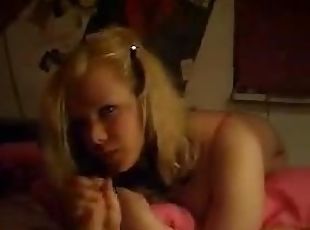 Blonde Amateur Girl Loves to Suck Cock for the Camera