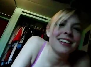 Gorgeous Blonde Teen Amateur Homemade Blowjob POV