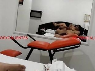 kantor, sekretaris, amatir, blowjob-seks-dengan-mengisap-penis, latina, wanita-gemuk-yang-cantik