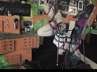 Anuskatzz Gets Tied Up In Shibari With Cute Tattoo Girl From For Di...
