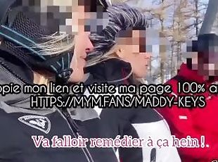 Maddy Keys et sa pote offre du sexe à un vrai moniteur de ski penda...