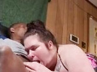This how a white cum eating slut supposed to gulp down a dick