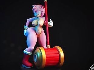 Amy rose sonic resin figure