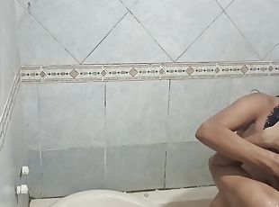 Indian Step Sister Gets Ass Fucked In The Shower