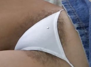 Compilation, look how my hair is coming out from between my panties...