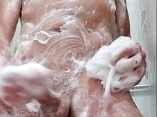 bañando, al-aire-libre, público, amateur, gay, cachonda, europeo, euro, baño, ducha