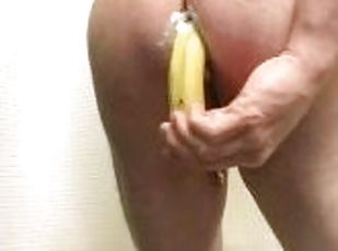 Food Porn Anal Masturbation With A Banana For The First Time Ever A...