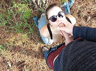 Jogger Gives Blowjob To Stranger In The Woods And Keeps Running Wit...