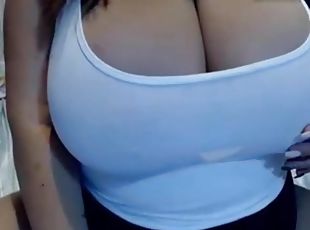 tetas-grandes, enorme, amateur, regordeta, tetas