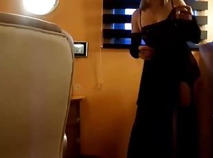 masturbation, jouet, française, bas, horny, lingerie, webcam, gode, solo