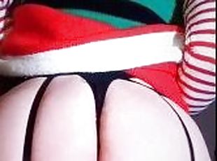 Naughty little elf with a great big booty