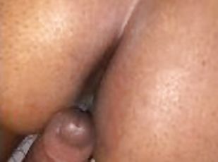 cul, orgasme, amateur, anal, ejaculation-sur-le-corps, ébène, énorme-bite, ejaculation-interne, belle-femme-ronde, butin