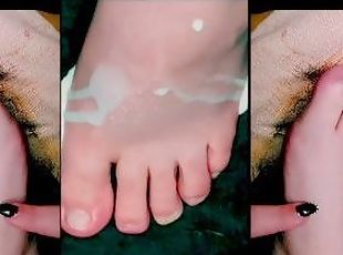 Cum on my feet and lick it off loser JOI CEI COMMENT FOR MORE FOOT ...