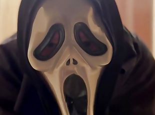 The villain from the horror movie "SCREAM" is back to fuc...