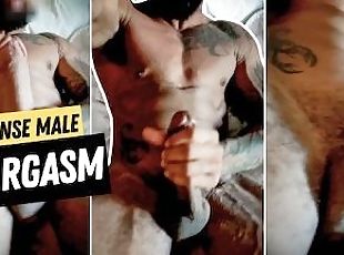 kocaman-huge, mastürbasyon-masturbation, boşalma, meni, tek-kişilik, kaslı