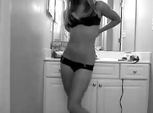 Amazing Hot Teen Stripping For The Camera