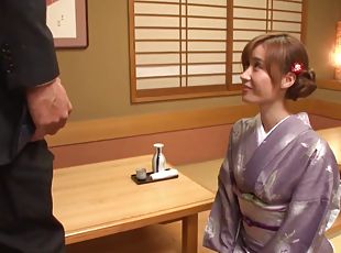 Dirty Japanese girl bends him over and eats his asshole