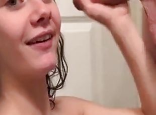 Slut teen deepthroat blowjob profile in description