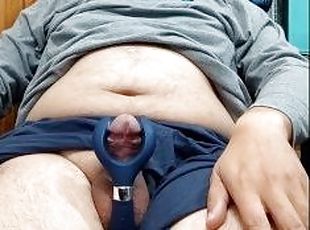 asian, bapa, berambut, amateur, peju, alat-mainan, merangkap, solo, cina, bapa-daddy