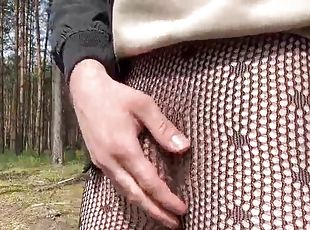Im walking through the park in fishnet stockings. strangers stare a...