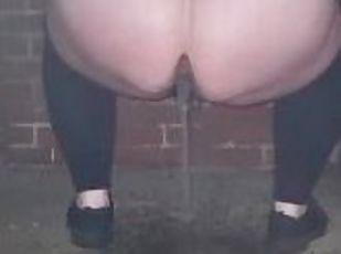 BBW POWER PISSING In PUBLIC Park By BUSY STREETS (Almost Caught By ...