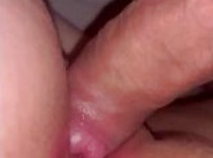 Close up deep inside her gaping pussy