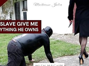 Maitresse Julia - Teaser - Cet esclave latex me donne tout ce qu'il possède (film complet 1 heure)