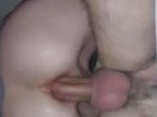 Losing my virginity???? First anal sex my husband's thick cock pene...