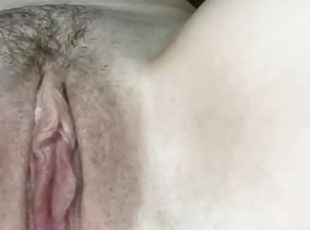 klitta, hårig, masturbation, orgasm, fitta-pussy, amatör, fingerknull, kåt, tight, ensam
