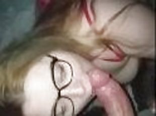 MY HORNY SLUT WIFE GIVING DEEPTHROAT